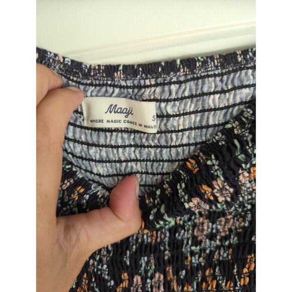 Maaji Naya Mini Dress in Black Ditzy size Small - Picture 3 of 6